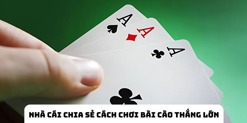 Nhà cái chia sẻ cách chơi bài Cào uy tín thắng lớn